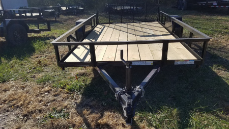 New 2025 MEB 6.4x12 Angle Iron Utility Trailer w/Gate Utility Trailer