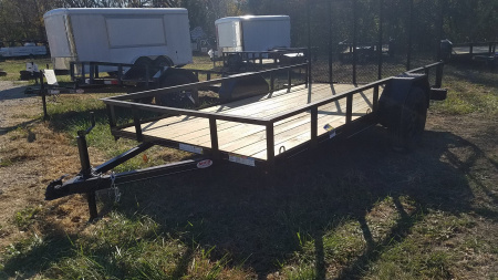 New 2025 MEB 6.4x12 Angle Iron Utility Trailer w/Gate Utility Trailer