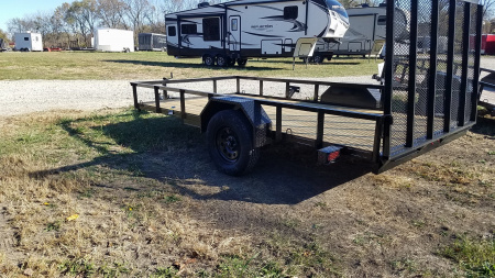 New 2025 MEB 6.4x12 Angle Iron Utility Trailer w/Gate Utility Trailer