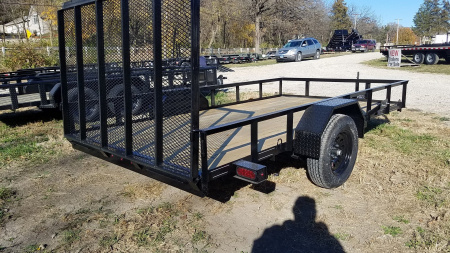 New 2025 MEB 6.4x12 Angle Iron Utility Trailer w/Gate Utility Trailer