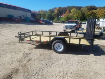 New 2025 MEB 6.4x12 Angle Iron Utility Trailer w/Gate Utility Trailer