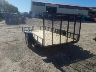 New 2025 MEB 6.4x12 Angle Iron Utility Trailer w/Gate Utility Trailer