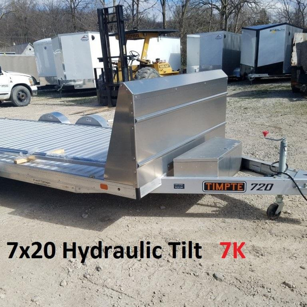 New 2023  Timpte Hydraulic 7x20 REV Aluminum Car Hauler 7k GVWR