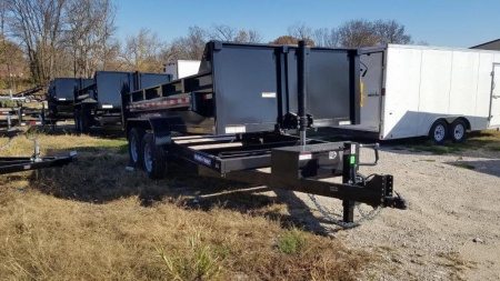 New 2024 Sure-Trac 82x14 Telescopic Dump Trailer 14k