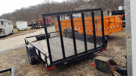 Used 2020 Sure-Trac 7x12 Tube Top Utility Trailer w/Gate