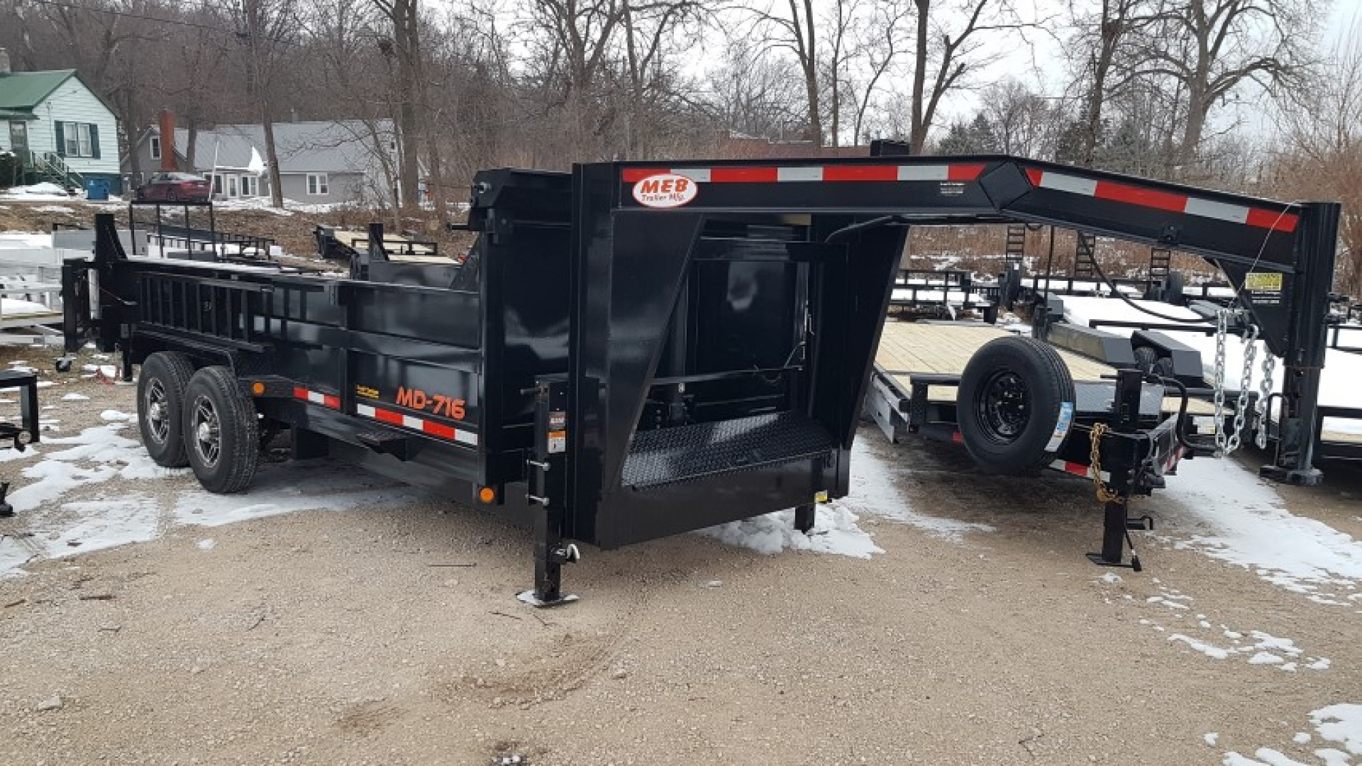 New 2026 MEB 82x16 Gooseneck 16K Telescopic Dump Trailer