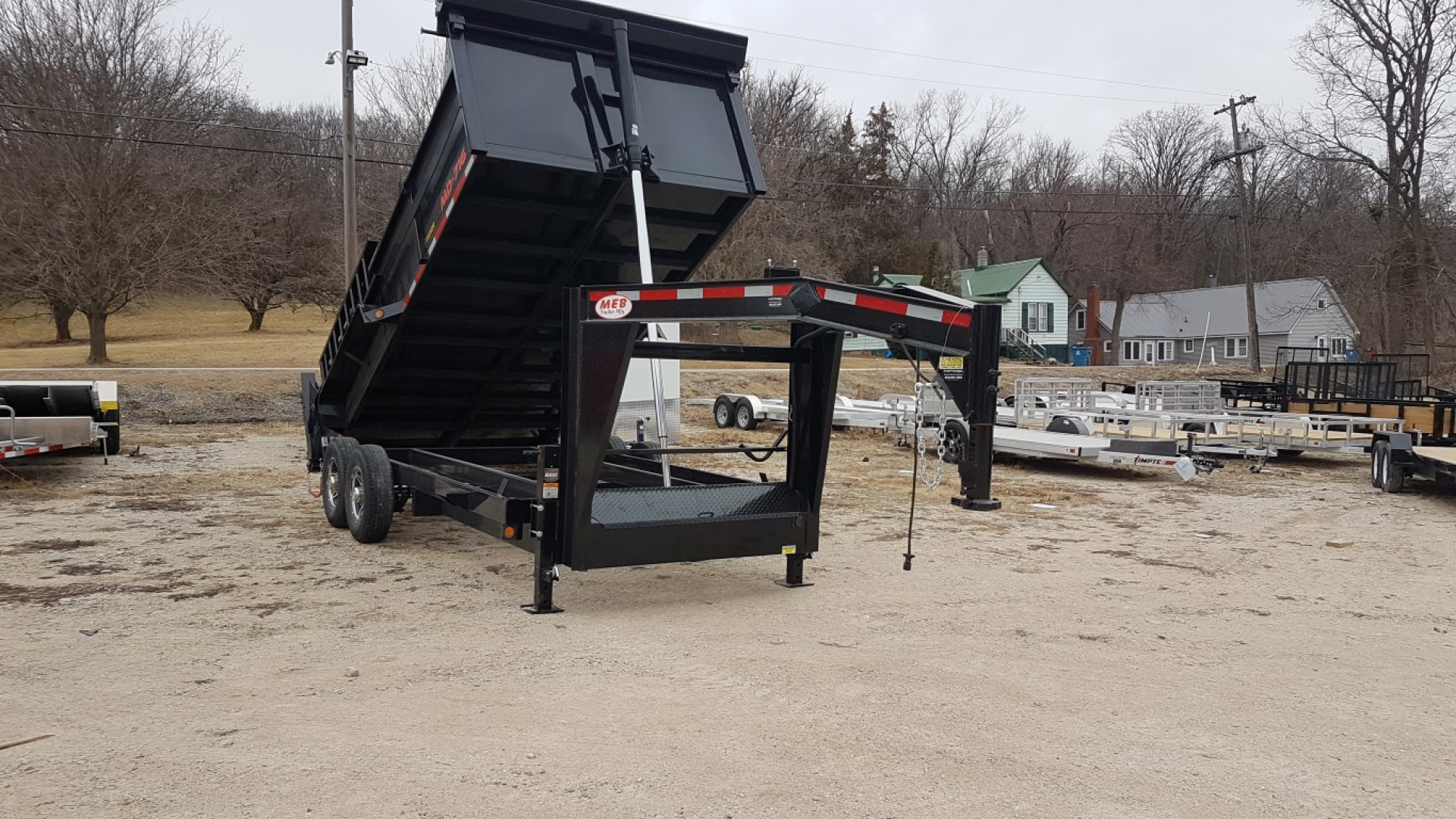 New 2026 MEB 82x16 Gooseneck 16K Telescopic Dump Trailer