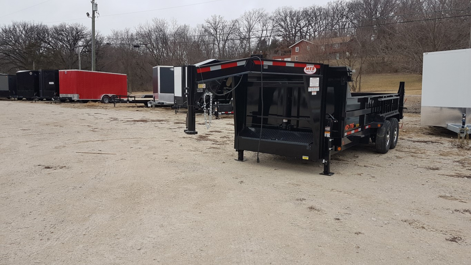 New 2026 MEB 82x16 Gooseneck 16K Telescopic Dump Trailer