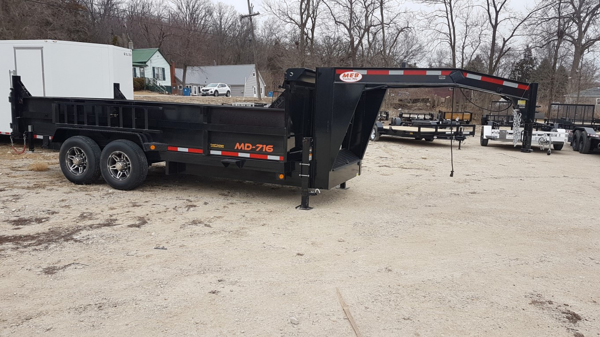 New 2026 MEB 82x16 Gooseneck 16K Telescopic Dump Trailer