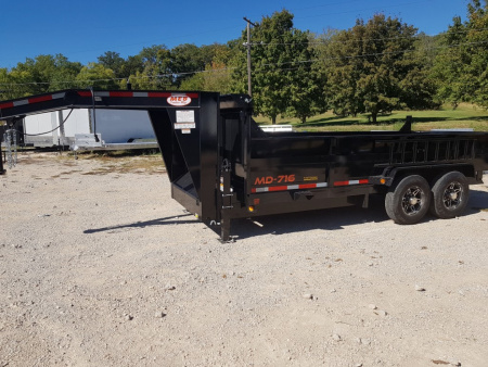 New 2026 MEB 82x16 Gooseneck 16K Telescopic Dump Trailer