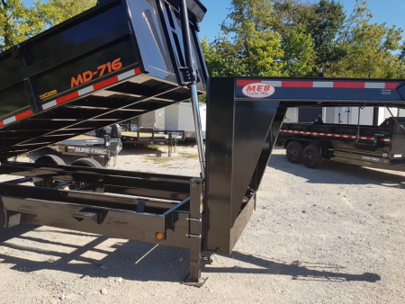 New 2026 MEB 82x16 Gooseneck 16K Telescopic Dump Trailer