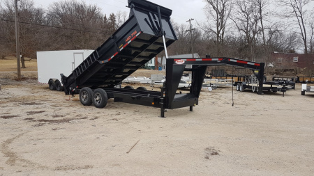 New 2026 MEB 82x16 Gooseneck 16K Telescopic Dump Trailer