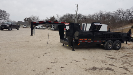 New 2026 MEB 82x16 Gooseneck 16K Telescopic Dump Trailer