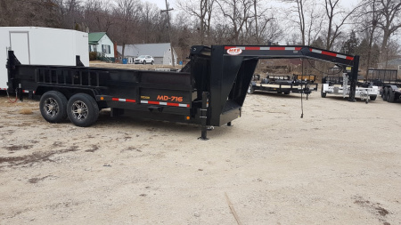 New 2026 MEB 82x16 Gooseneck 16K Telescopic Dump Trailer