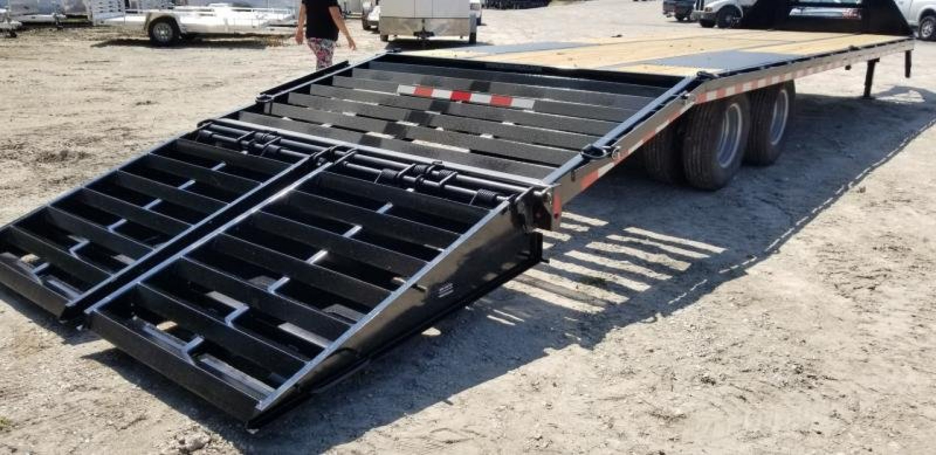 New 2025 Sure-Trac 8.5x25+5 Heavy Duty Gooseneck Equipment Trailer 20k