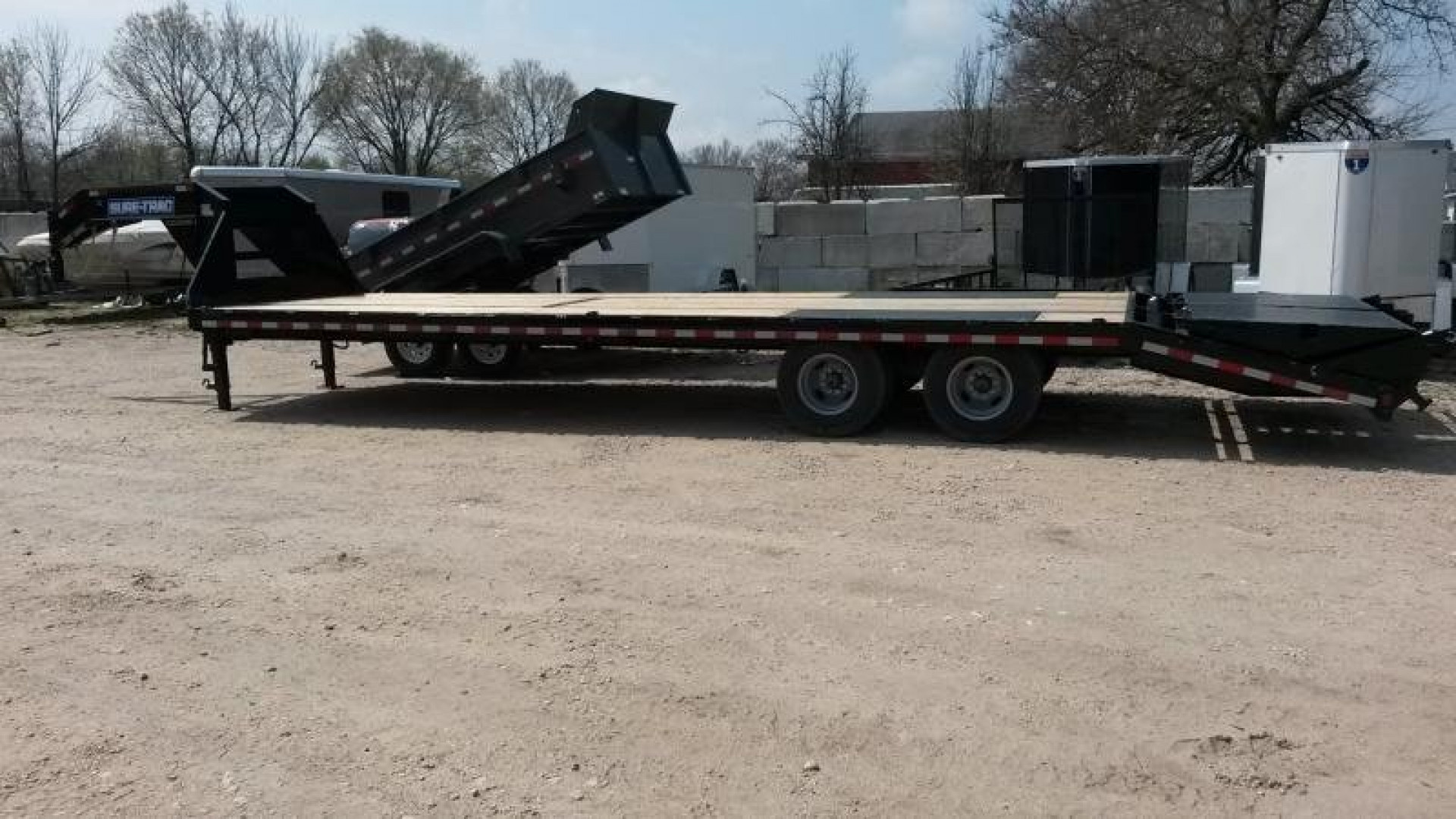 New 2025 Sure-Trac 8.5x25+5 Heavy Duty Gooseneck Equipment Trailer 20k
