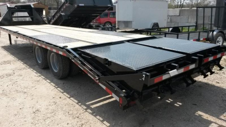 New 2025 Sure-Trac 8.5x25+5 Heavy Duty Gooseneck Equipment Trailer 20k