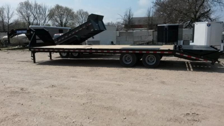 New 2025 Sure-Trac 8.5x25+5 Heavy Duty Gooseneck Equipment Trailer 20k
