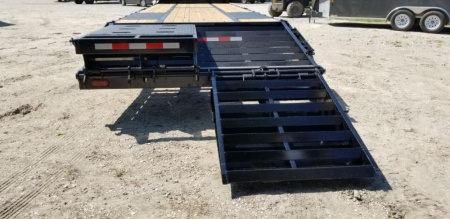 New 2025 Sure-Trac 8.5x25+5 Heavy Duty Gooseneck Equipment Trailer 20k