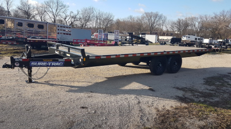 New 2025 Sure-Trac 8.5x20 Deckover Flatbed Trailer w/Ramps 15K