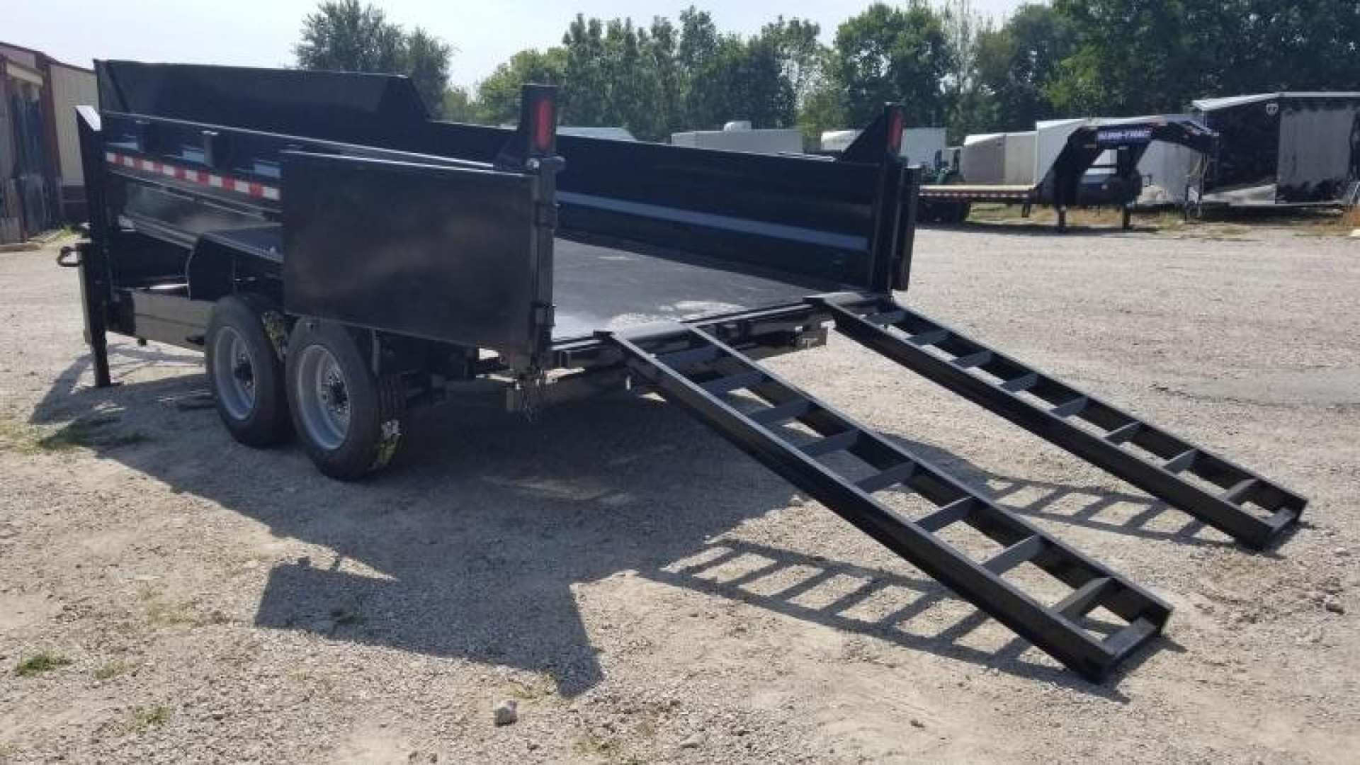 New 2023 Sure-Trac 82x14 Gooseneck Telescopic Dump Trailer 16k