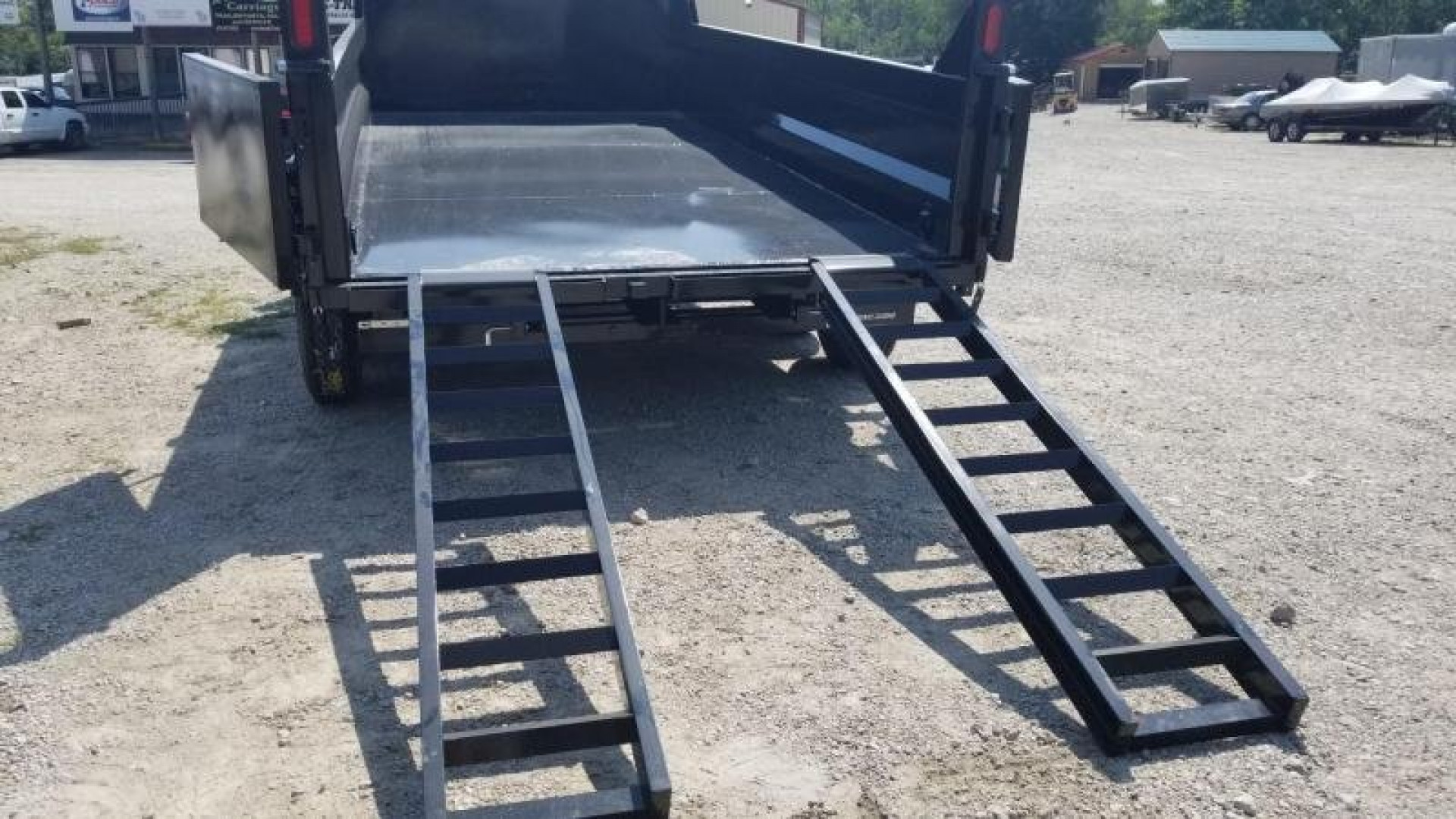 New 2023 Sure-Trac 82x14 Gooseneck Telescopic Dump Trailer 16k