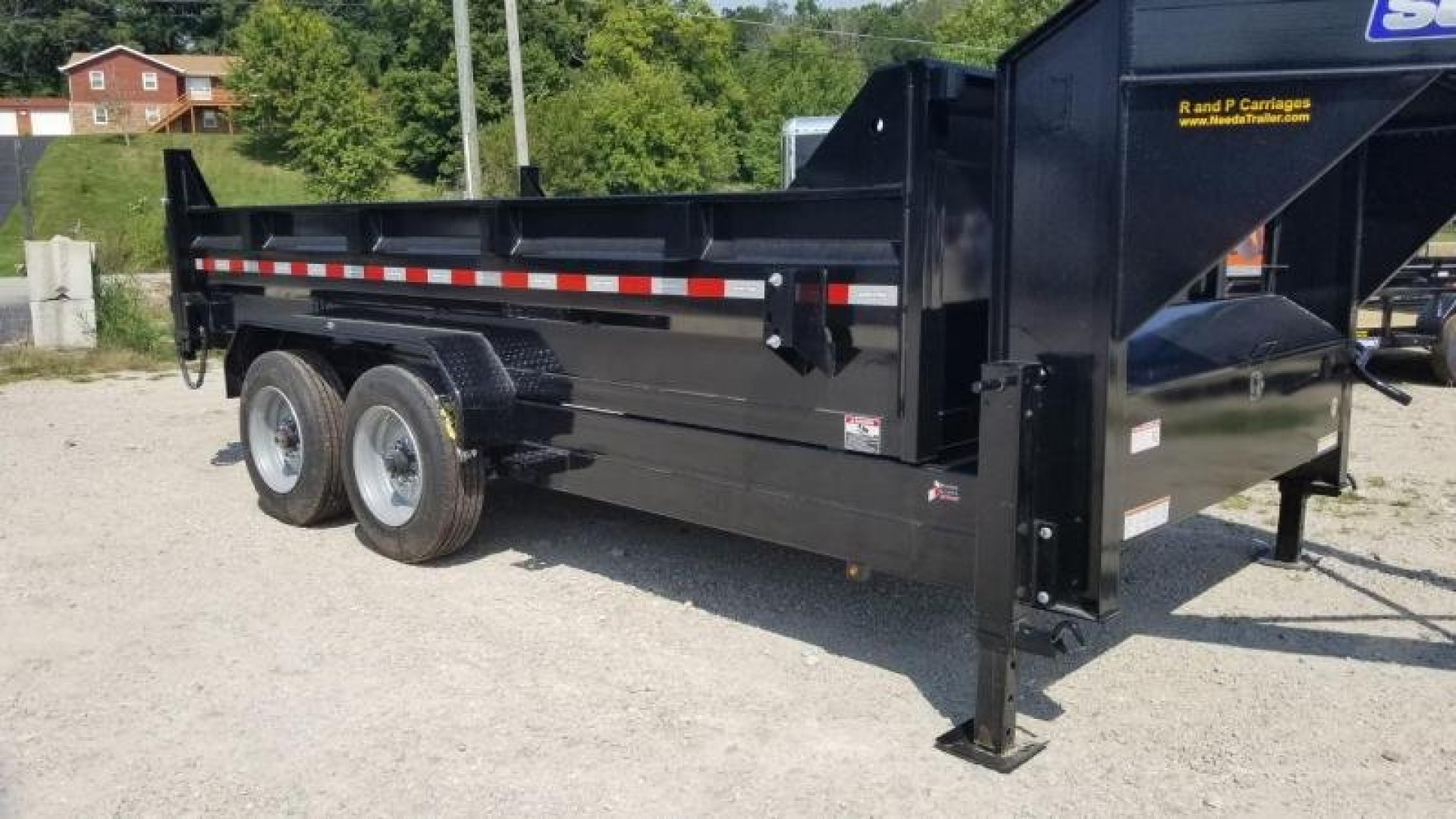 New 2023 Sure-Trac 82x14 Gooseneck Telescopic Dump Trailer 16k