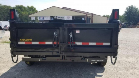 New 2023 Sure-Trac 82x14 Gooseneck Telescopic Dump Trailer 16k