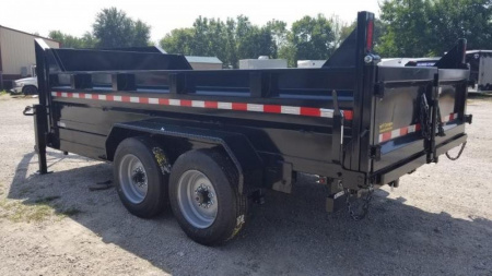 New 2023 Sure-Trac 82x14 Gooseneck Telescopic Dump Trailer 16k