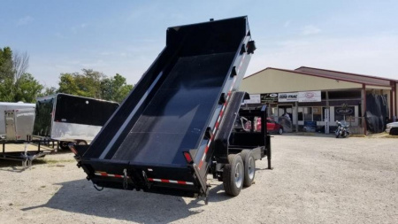 New 2023 Sure-Trac 82x14 Gooseneck Telescopic Dump Trailer 16k