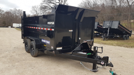 New 2027 Sure-Trac 82x12 Telescopic Dump Trailer w/4' Sides 14k