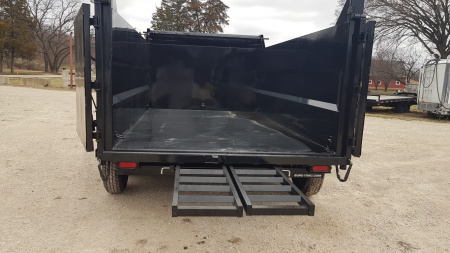New 2027 Sure-Trac 82x12 Telescopic Dump Trailer w/4' Sides 14k