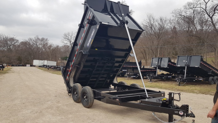 New 2027 Sure-Trac 82x12 Telescopic Dump Trailer w/4' Sides 14k