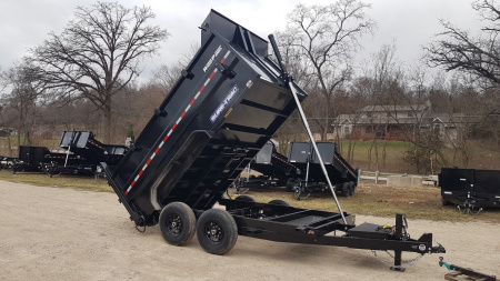 New 2027 Sure-Trac 82x12 Telescopic Dump Trailer w/4' Sides 14k