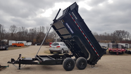 New 2027 Sure-Trac 82x12 Telescopic Dump Trailer w/4' Sides 14k
