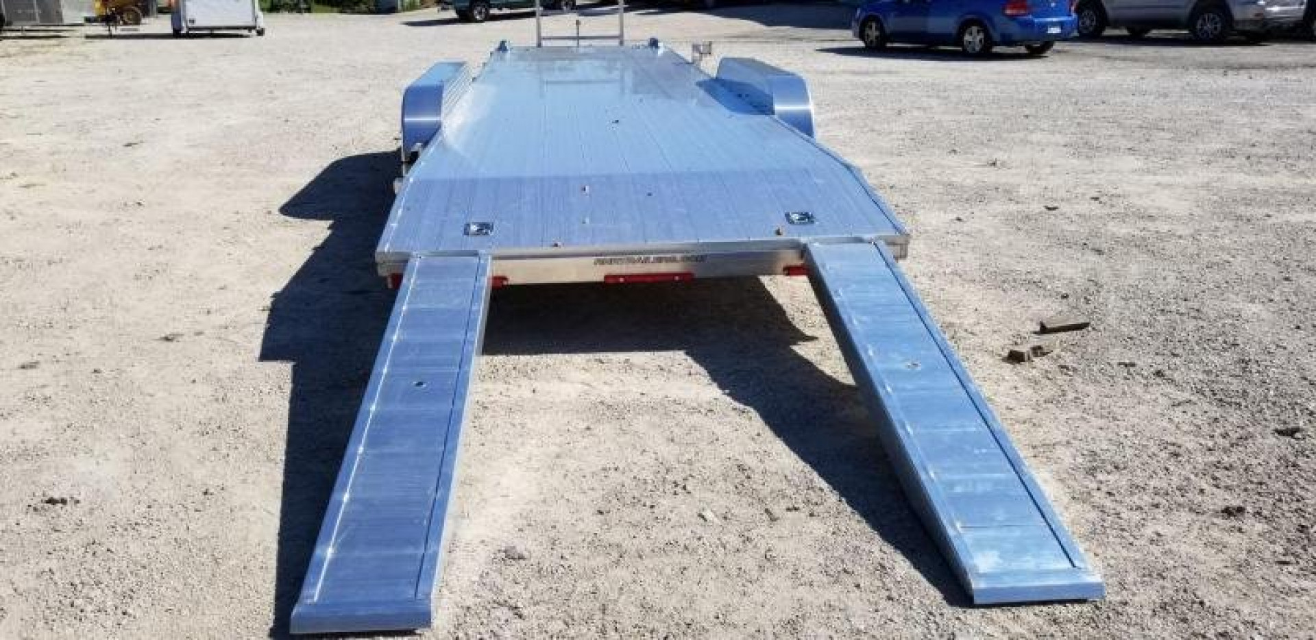 New 2024 R and R Trailers 7x30 Aluminum Wide Front Car Trailer