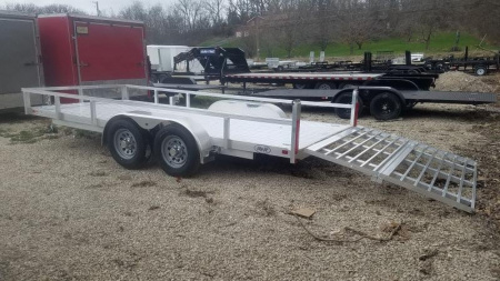 New 2025 R&R 7x16 All Aluminum Utility Trailer Utility Trailer