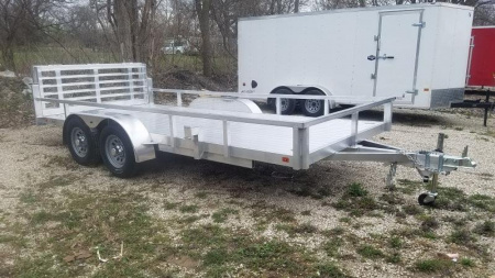 New 2025 R&R 7x16 All Aluminum Utility Trailer Utility Trailer