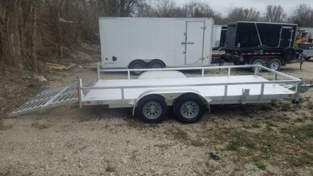 New 2025 R&R 7x16 All Aluminum Utility Trailer Utility Trailer