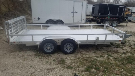New 2025 R&R 7x16 All Aluminum Utility Trailer Utility Trailer