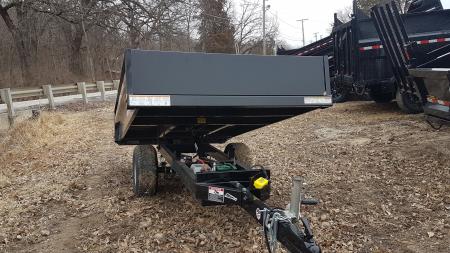 New 2025 Sure-Trac 4.5x8 Utility Dump Trailer w/Ramps 3000#