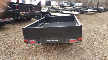 New 2025 Sure-Trac 4.5x8 Utility Dump Trailer w/Ramps 3000#