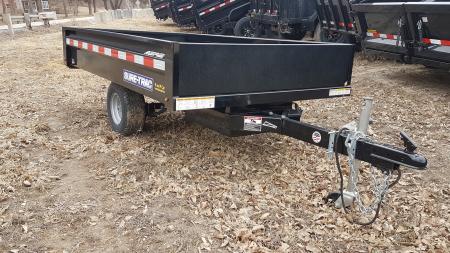 New 2025 Sure-Trac 4.5x8 Utility Dump Trailer w/Ramps 3000#