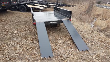 New 2025 Sure-Trac 4.5x8 Utility Dump Trailer w/Ramps 3000#