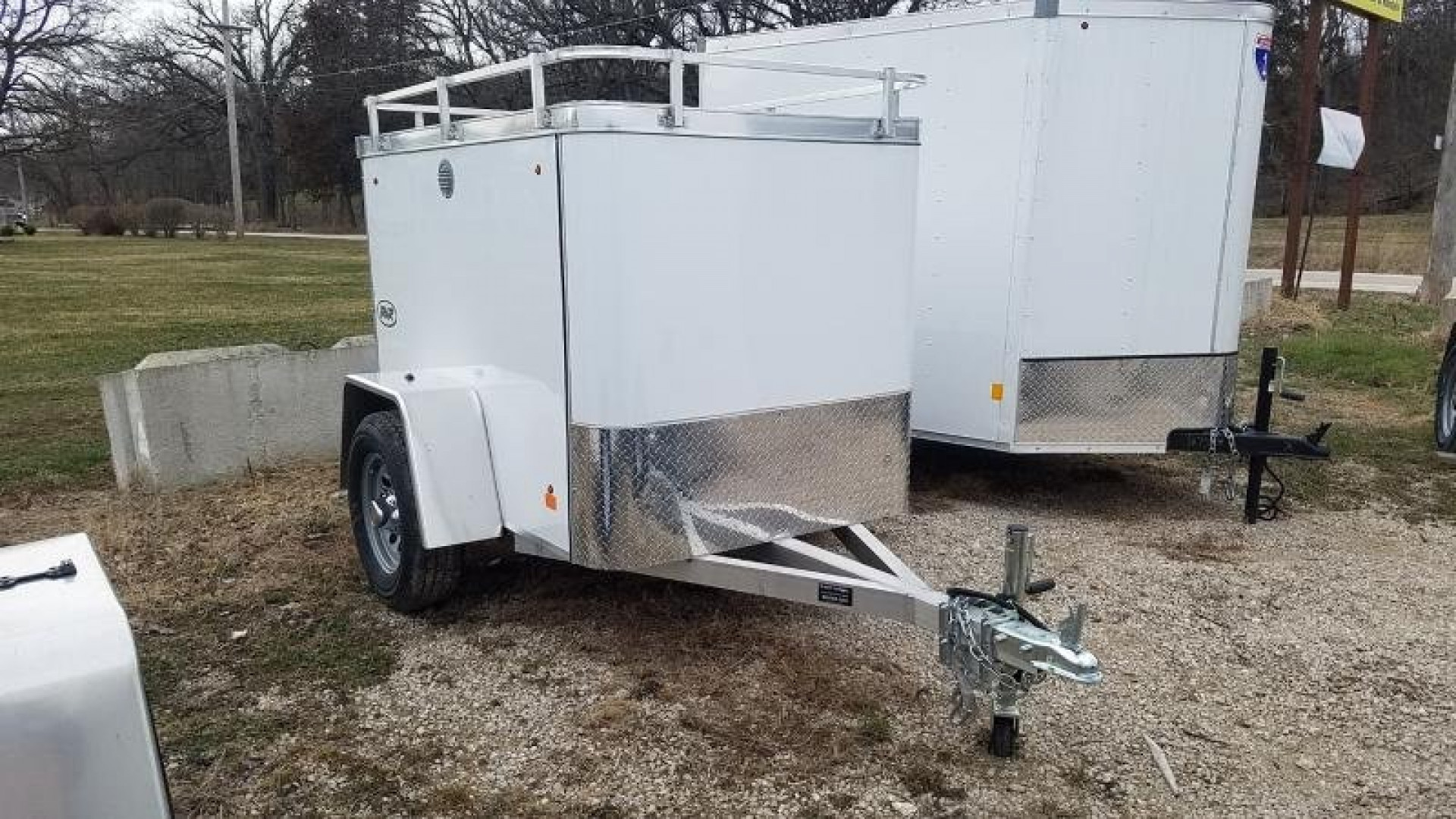 New 2024 R and R Trailers 4x8 Enclosed All Aluminum Cargo Trailer 3k GVWR