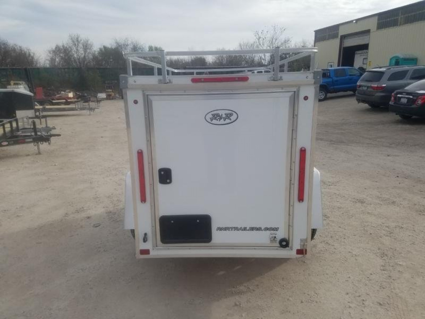 New 2024 R and R Trailers 4x8 Enclosed All Aluminum Cargo Trailer 3k GVWR
