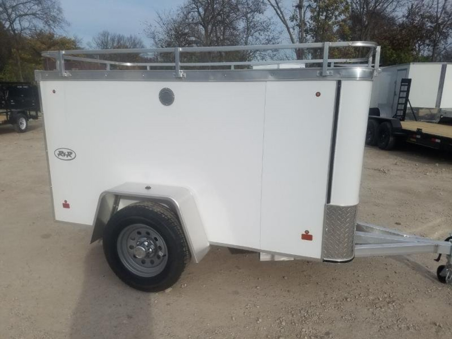 New 2024 R and R Trailers 4x8 Enclosed All Aluminum Cargo Trailer 3k GVWR