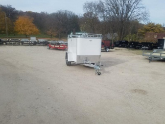New 2024 R and R Trailers 4x8 Enclosed All Aluminum Cargo Trailer 3k GVWR