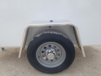 New 2024 R and R Trailers 4x8 Enclosed All Aluminum Cargo Trailer 3k GVWR