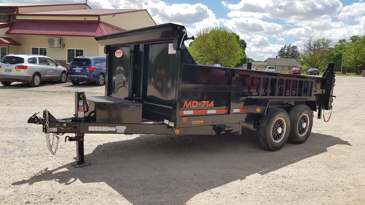 New 2026 MEB 82x14 Telescopic Dump Trailer 14K